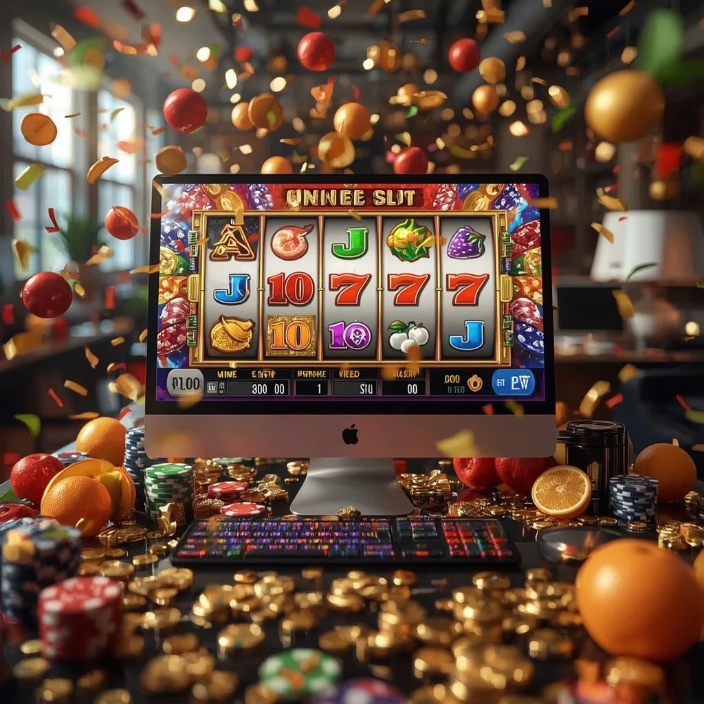 slot machines on the monitor CWINZ CASINO