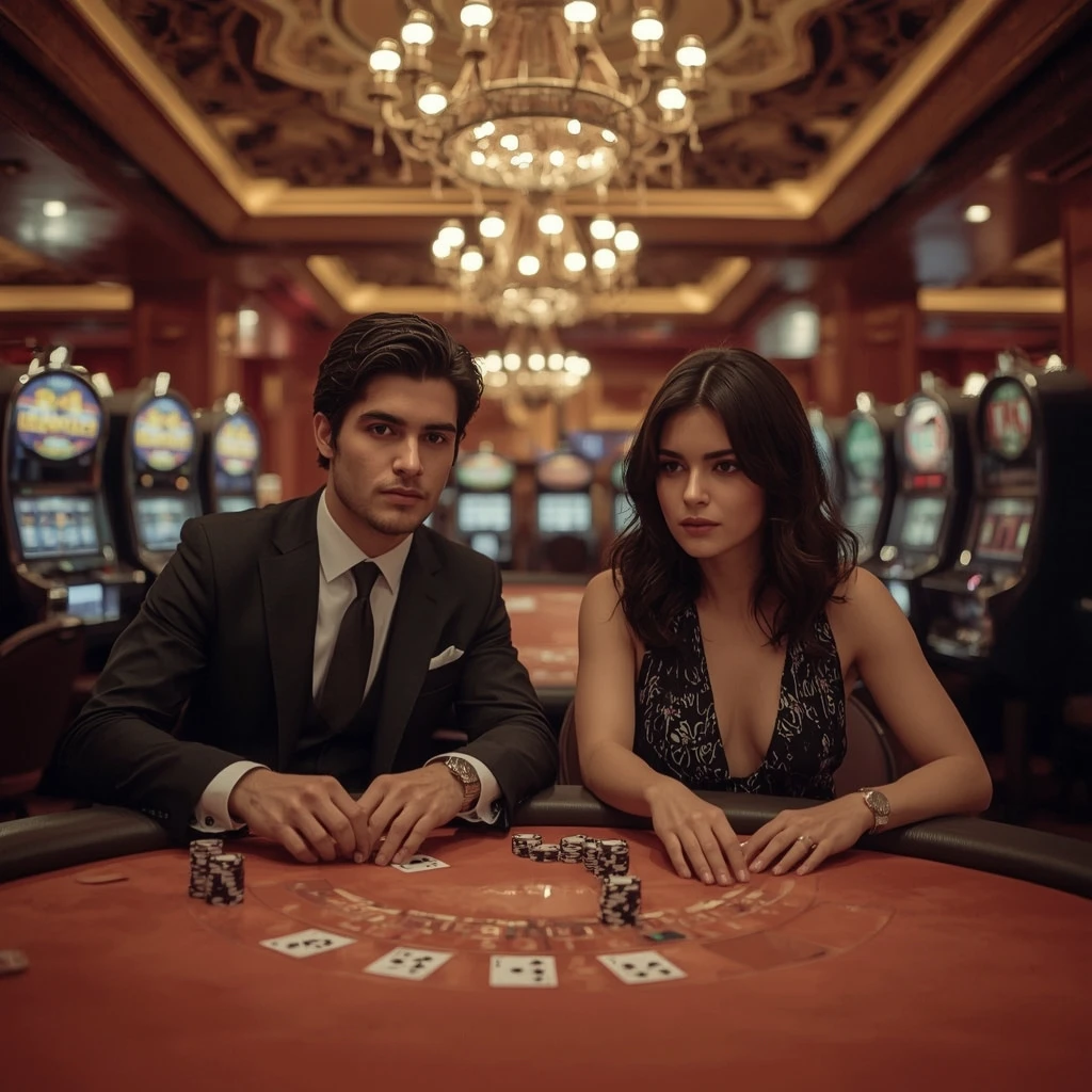 Two poker players at Cwinz Casino in India